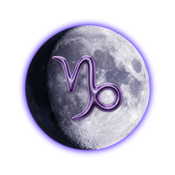 Moon in its Gibbous phase, in Capricorn
